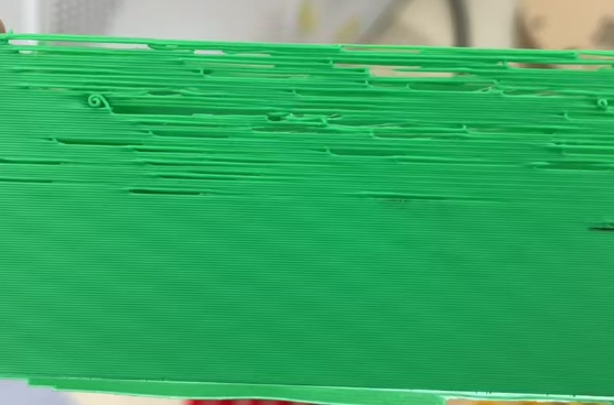 Example of under extrusion